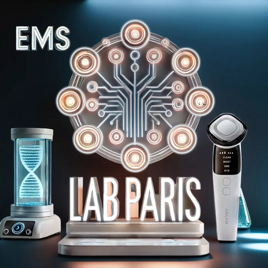 LABSET - ANLAN EMS Masseur Facial. Nettoie, Prépare, Apaise et Revitalise la Peau. EMS